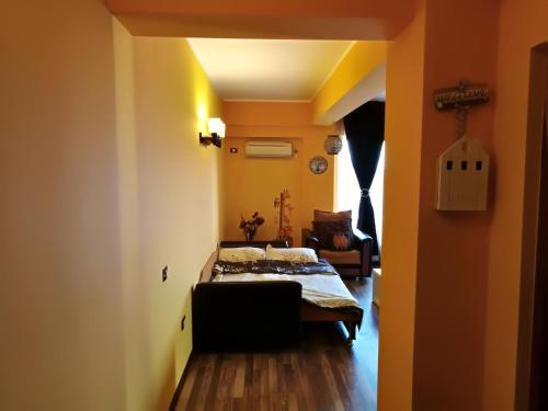 Apartament Orange Sunset Mamaia Nord客房内的一张或多张床位