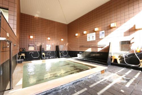 白滨阿卡利亚南新滨酒店的浴室里设有一个大型水池,