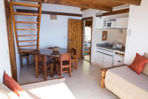 加维塔斯山林小屋的厨房或小厨房