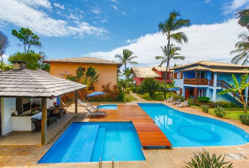 阿拉亚尔达茹达佩娜阿雷亚住宅酒店的游泳池别墅的图象