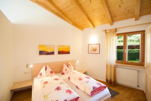 阿皮亚诺苏拉斯特拉达Schloss-Hof的一间卧室设有一张床和一个窗口