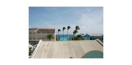 基督教堂市梅里丹酒店的从建筑屋顶上可欣赏到海景