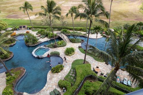 Sixth Floor Villa with Sunrise View - Beach Tower at Ko Olina Beach Villas Resort内部或周边泳池景观