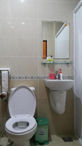 头顿Tomorrow Hostel Vũng Tàu - Tomorrow Homestay的浴室配有白色卫生间和盥洗盆。