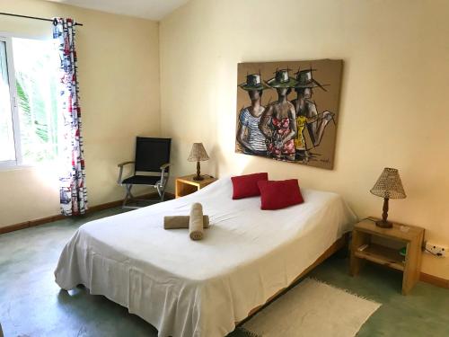 圣弗朗索瓦旅馆客房内的一张或多张床位