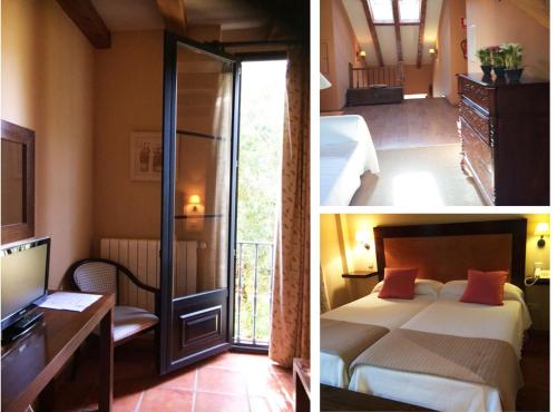 Hotel Rural El Jardin de la Hilaria客房内的一张或多张床位