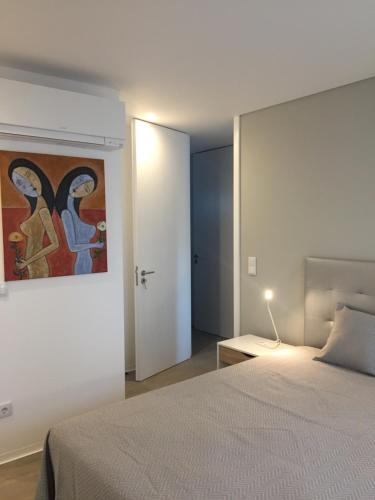 SantOporto Baixa客房内的一张或多张床位