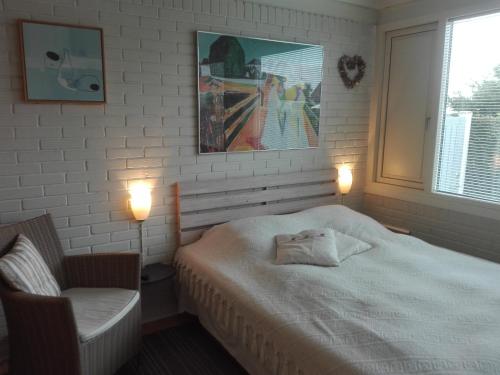 Bed and Breakfast Copenhagen客房内的一张或多张床位