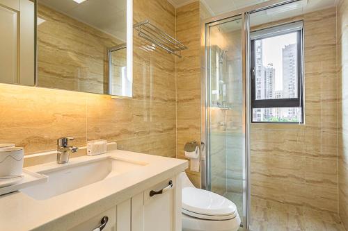 长沙市岳麓区·梅溪湖·路客精品公寓·00165310的一间浴室