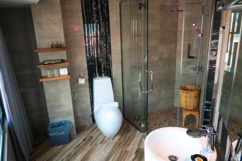 梦幻精品酒店的一间浴室
