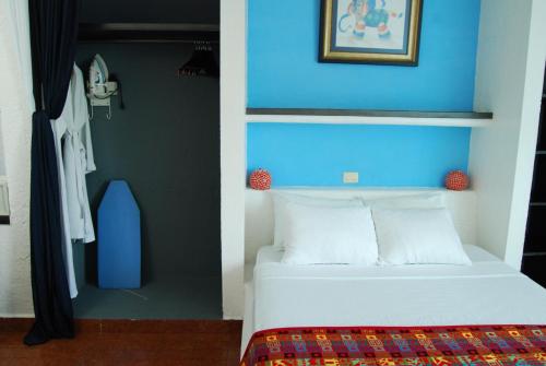 拉斯安克拉斯别墅酒店客房内的一张或多张床位