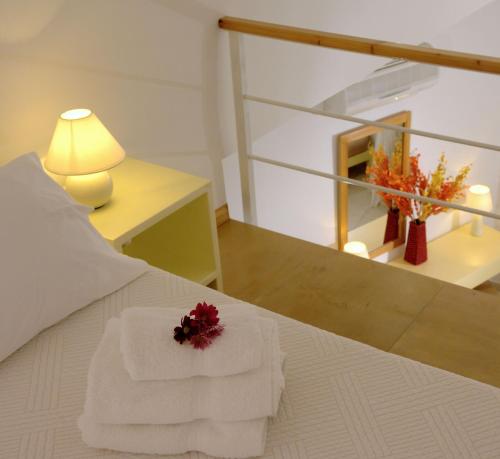 Irida - Santorini客房内的一张或多张双层床