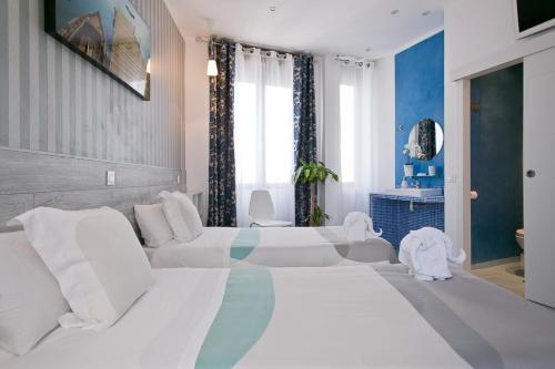 马德里大街旅馆客房内的一张或多张床位