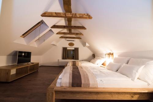 Gorska Reka Guesthouse客房内的一张或多张床位