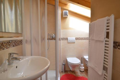 拉齐塞加尔达梦酒店的一间带水槽和卫生间的浴室
