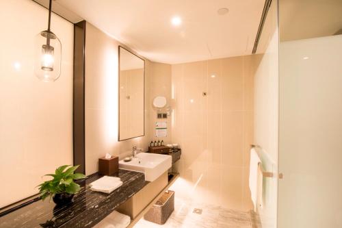 上海青松城大酒店的一间浴室