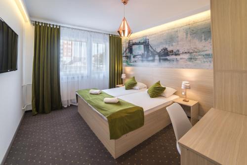 特诺格拉德酒店客房内的一张或多张床位