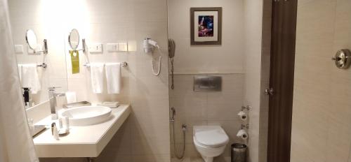 浦那皇家奥奇德中心酒店的一间浴室