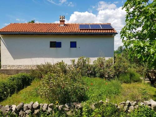 希洛Ecohouse Oliveglia的一座房子,屋顶上设有太阳能电池板