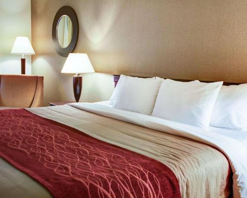 佛罗伦萨品质酒店客房内的一张或多张床位