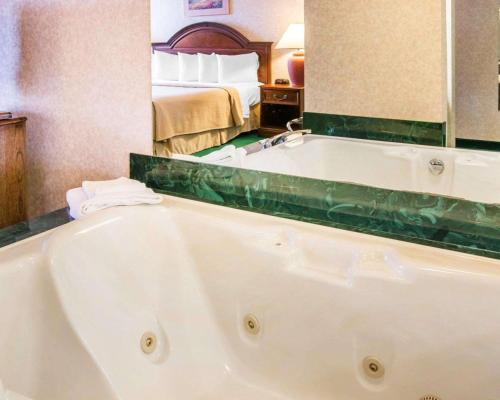 Ceresco赌场旁旅馆及套房品质酒店的带浴缸的酒店客房 - 带一张床