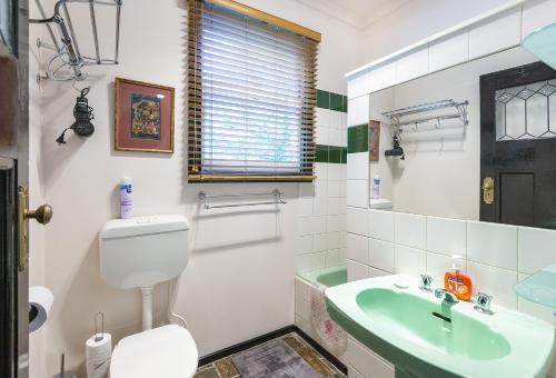 戴尔斯福特Bidwell Cottage的一间带卫生间和水槽的浴室