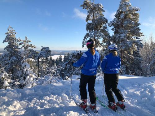 冬天的Valfjället Ski center