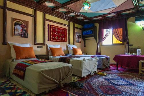 Riad Atlas Panorama客房内的一张或多张床位