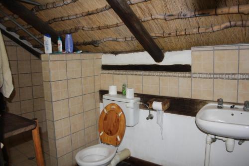 GrootfonteinRoy's Rest Camp的一间带卫生间和水槽的浴室