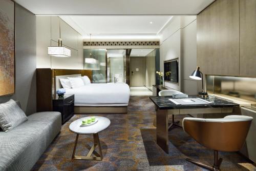 上海千禧海鸥大酒店客房内的一张或多张床位