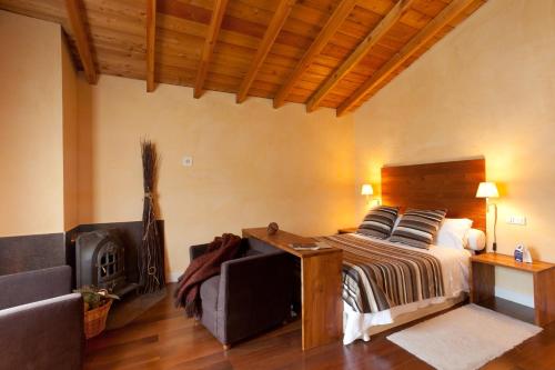 Casa Rural Etxegorri客房内的一张或多张床位