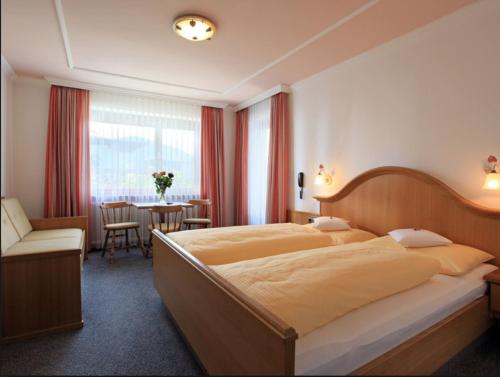 Pension Lärchenbrunn客房内的一张或多张床位