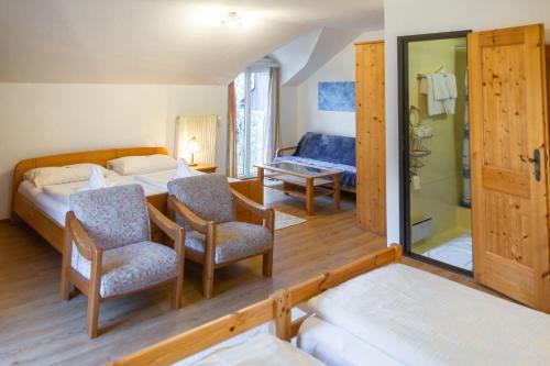 加尔尼酒店及桑德维特旅舍客房内的一张或多张床位