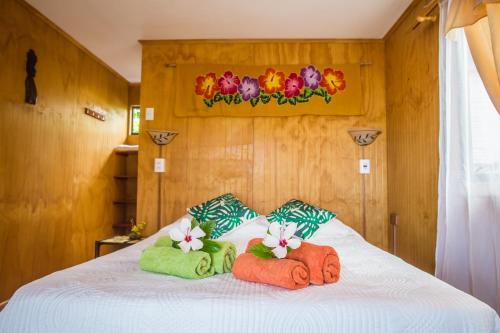 Cabañas & Hostal Tojika客房内的一张或多张床位