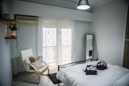 Luxury apartment near Acropolis! in the Heart of Athens!客房内的一张或多张床位