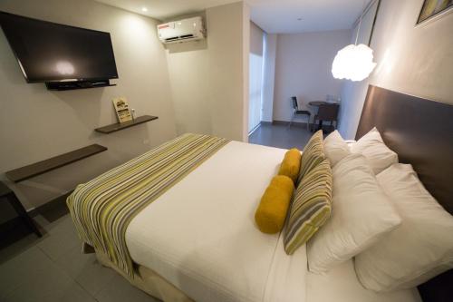 奥霍斯德尔里奥酒店客房内的一张或多张床位