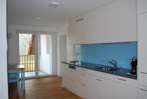 温特图尔Niederfeld83的厨房配有水槽和台面