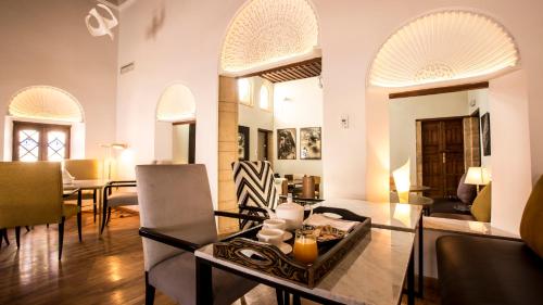 达山摩洛哥传统庭院住宅餐厅或其他用餐的地方