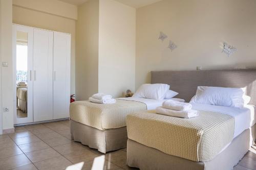 伊萨洛斯别墅度假屋客房内的一张或多张床位