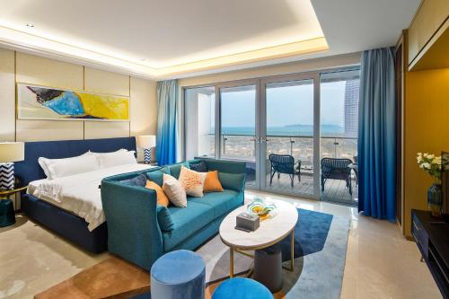 三亚海棠湾艾诺拜海景酒店式公寓的休息区