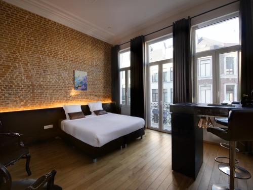 Hotel Goodnight Antwerp客房内的一张或多张床位