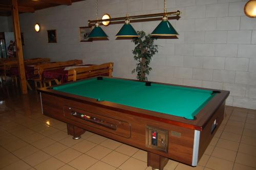 Nowe MarzyInter-Bar-Motel的一张台球桌,位于