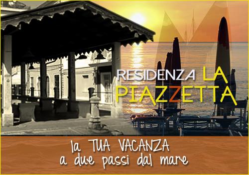雷卡纳蒂港Residenza La Piazzetta的水景餐厅海报