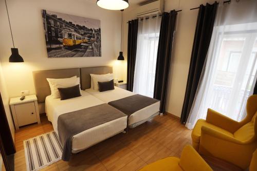 安桥阿祖尔旅馆客房内的一张或多张床位