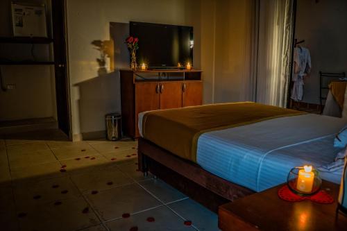 布里赞塔坎培斯特酒店客房内的一张或多张床位