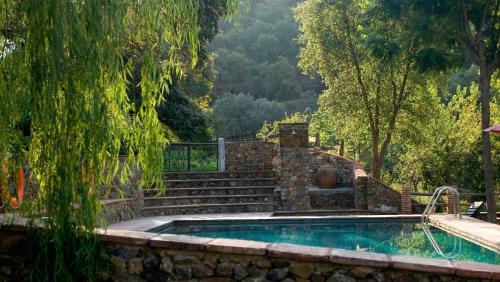 阿拉哈尔阿拉贾尔莫里诺里奥乡村民宿的一座带楼梯的游泳池