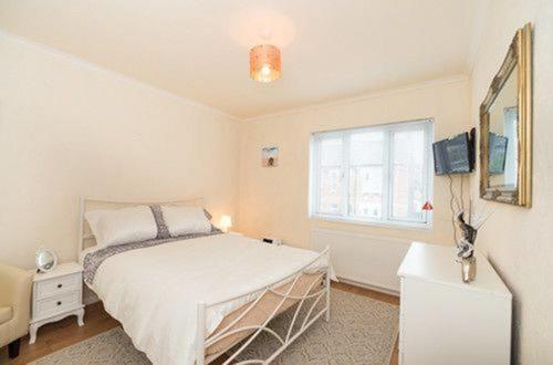 伦敦TDM Bachelot Lettings Ltd的一间卧室设有一张床和一个窗口