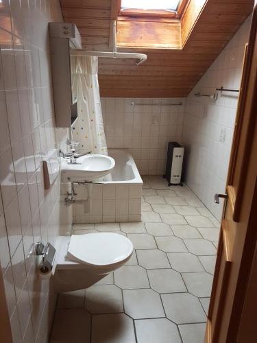 Chalet mit Alpenambiente Axalp的一间浴室