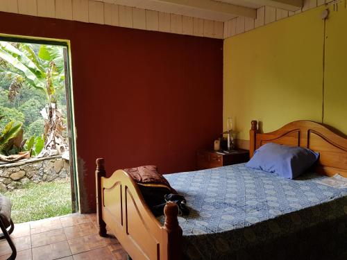 Spa SpringSilver Hill Select的一间卧室设有一张床和一个大窗户