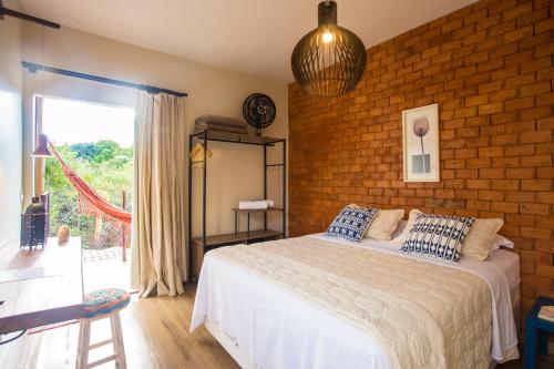 Vilarejo Guesthouse - Silêncio e Aconchego客房内的一张或多张床位